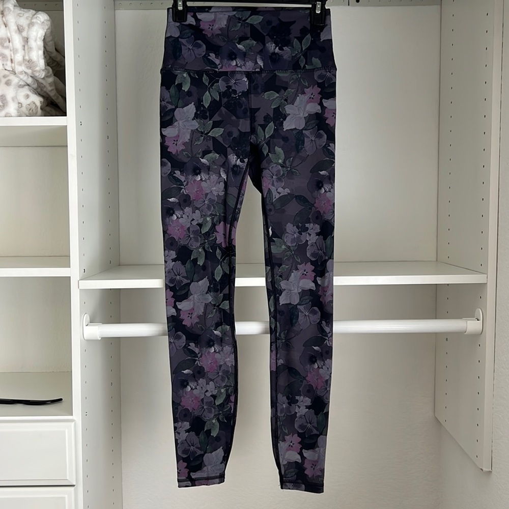 Floral workout/yoga pants